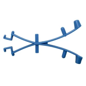 Wishbone clip X shape